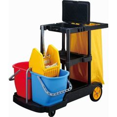 多機能 掃除カート 業務用 メンテナンスカート 122x52x79cm 清掃用品 ツールカート 清掃台車 ツールカート 大容量 移動可能 清掃台車 耐荷重230kg ルカートガー