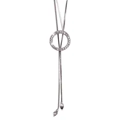 [ハルジオ] ロングネックレス レディース ネックレス ロング シルバー Y字 細め ラリエット レディースネックレス パール 人気 チェーン 細い アクセサリー ジュエリー ペンダント シンプル 普段使い おしゃれ かわいい 大人 プレゼン [TYPE 4]