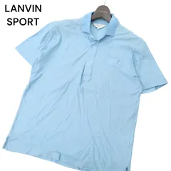 未使用品LANVIN SPORT ポロシャツ 42 クリームカラーブルー LANVIN SPORT ポロシャツ 42 クリームカラー/ブルー - メルカリ
