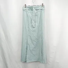 ◇ ◎ Θ N. Natural Beauty Basic エヌ ロング フレア スカート サイズM ブルー系 レディース E  【1502060013819】