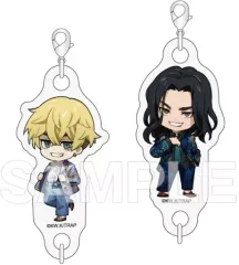 【中古】キーホルダー 場地＆千冬(ちびキャラver.) つながるアクリルキーホルダー -RETRO PATTERN SUIT- 「東京リベンジャーズ」