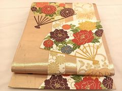 正絹 袋帯 六通柄  孔雀錦 ゴージャス 極上 逸品 楽天市場】平和屋着物◎六通柄袋帯 唐織 孔雀青海波文 錦