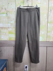 ウール混 ウールブレンド 戻ります ピンタックパンツ