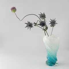 IWATA GLASS TOKYO JAPAN 花瓶❤️未使用❤️豪華 最高峰