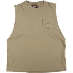 古着 ハーレーダビッドソン Harley-Davidson BIKER BUILT バックプリント カットオフモーターサイクル バイクTシャツ/eaa536684