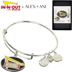 新品 インアンドアウト アレックスアンドアニ ブレスレット 限定 IN-N-OUT ALEX AND ANI ブレスレット アクセサリー バングル グッズ ジュエリー コラボレーション ダブルネーム LA ロサンゼルス ハンバーガー 箱付き ギフト プレゼント