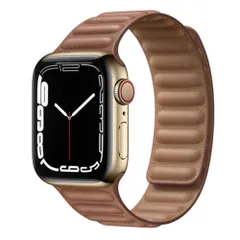 キッソス（ＫＩＳＳＯＳ） Apple Watch アップルウォッチ レザーバンド 49mm 45mm 44mm 42mm ultra ウルトラ 男女兼用 (ブラウン) [ブラウン]