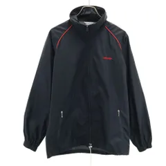 アディダス 70s 80s デサント製 ヴィンテージ トレフォイルロゴ ナイロンジャケット LL ブラック adidas ウィンドブレーカー メンズ