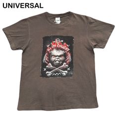 UNIVERSAL チャイルド・プレイ チャッキー ムービーT アメカジ パンク ロック ドクロ スカル メンズ レディース Tシャツ Sサイズ