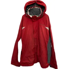 Columbia マウンテンパーカー XL レッド グレー コロンビア アウトドア 古着卸 アメリカ仕入 a709-5849