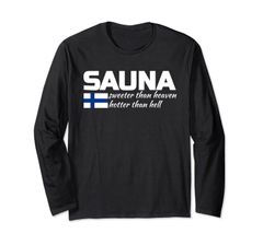 フィンランドのフィンランド サウナ ヘブン ホッター よりヘヴン ホッター 長袖Tシャツ