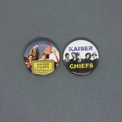 ロックバンド KAISER CHIEFS 缶バッジ 2個セット 缶バッチ ピンバッチ ピンバッジ カイザー チーフス