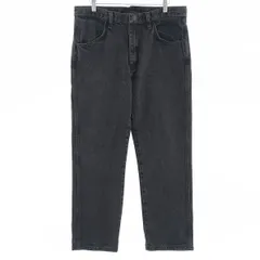 古着 ラスラー RUSTLER ブラックデニム ストレートデニムパンツ メンズw34相当/eaa403968