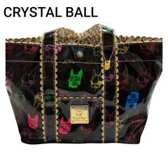 CRYSTAL BALL ★クリスタルボール  ガルシアマルケス   ボストンテリア ヒッピー  ナイロン トートバッグ 大容量
