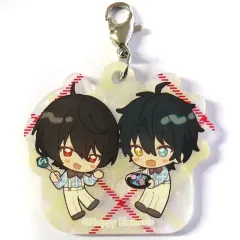 【中古】キーホルダー [単品] 朔間凛月＆影片みか アクリルチャーム 「あんさんぶるスターズ!! ENSEMBLE HOLIDAY!!×animatecafe HOLIDAYプレゼントボックス」 同梱品