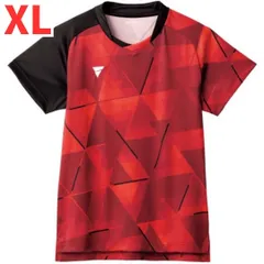 【新品・４５%割引】ゲームシャツ ユニフォーム ゲームシャツ 卓球 XL ヴィクタス(VICTAS) レッド（赤） V-NGS303 ユニホーム 17