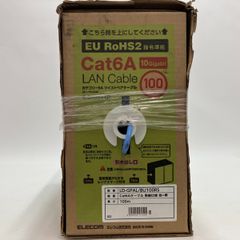 ELECOM エレコム LD-GPAL/BU100RS 100ｍ Cat6Aケーブル 単線使用 未使用品のサムネイル