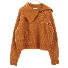美品 LOWRYS FARM ローリーズファーム 長袖 セーター F オレンジ ニット レディース 古着