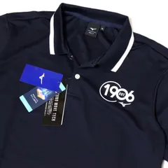 ●送料390円可能商品 ミズノ ゴルフ MIZUNO GOLF 新品 メンズ 吸汗速乾 ストレッチ 半袖 ポロシャツ 紺 [E2JA2076141N-XL] 一 三 参★QWER