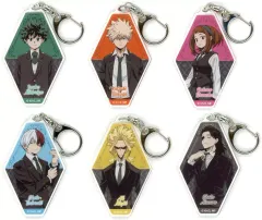 【中古】キーホルダー 全6種セット 「僕のヒーローアカデミア トレーディングアクリルキーホルダー グリニッシュコスチュームVer.」
