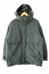 ユニクロ UNIQLO +J ハイブリッド ダウン オーバーサイズ パーカ ジャケット XL ダークグリーン ブランド古着ベクトル 中古●250603