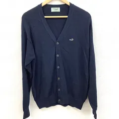 LACOSTE ラコステ　カーディガン　アクリルニット　ネイビー　サイズＬ　ベトナム製
