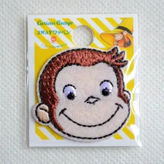 ワッペン アイロン おさるのジョージ CGTV フェイス シール U01Y2898 ぬいぐるみ ガチャ