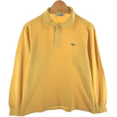 古着 80年代 ラコステ LACOSTE CHEMISE フレンチラコステ 長袖 ポロシャツ フランス製 5 メンズL相当 ヴィンテージ/eaa520630