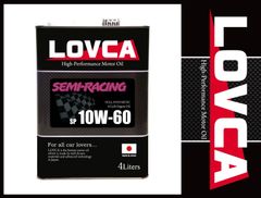 ★送料無料★LOVCA SEMI-RACING 10W-60/4L★100%化学合成★