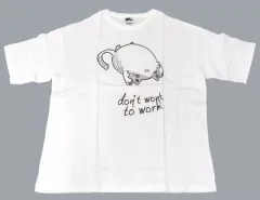 【中古】Tシャツ 結城希亜(猫) 働きたくないTシャツ ホワイト フリーサイズ 「9-nine- ゆきいろゆきはなゆきのあと」 アキバPOP祭2020 in Summerグッズ