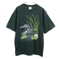 BARA-QU-DA 90s オールド アニマル プリント 半袖 Tシャツ M 緑系  メンズ 【中古】  【230904】 メール便可