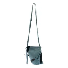 Kiko Kostadinov / キココスタディノフ | oren bag  スウェードレザー ショルダーバッグ | ライトブルー/ブラック | メンズのサムネイル