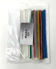 D133 シーリングワックス クリア　グリッター20本セット 7mm×200mm