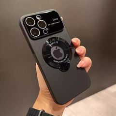 iPhone15 ケース magsafe iPhone14 13 Pro Max Plus カバー マグセーフ 耐衝撃 おしゃれ 韓国 カメラ保護 スタンド 362 ブラック(黒)