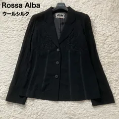 美品　インポートロッサ　ノーカラージャケットコート　ウール　花柄刺繍　44 2025年最新】rossaインポートの人気アイテム - メルカリ