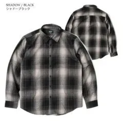 SHAKA WEAR( シャカウェア ) チェック柄 シャドーブラック ネルシャツ
