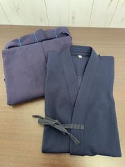 a561☆剣道防具☆ジャージ剣道着0号+テトロン袴18号☆全日本☆身長120㎝くらいの方に☆