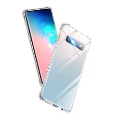 Aunote Galaxy S10 ケース クリア SC-03L SCV41 対応 米軍MIL規格 耐衝撃 ストラップホール付き TPU 薄型 軽量 スマホケース 擦り傷防止 ワイヤレス充電対応 ギャラクシーs10 カバー 1