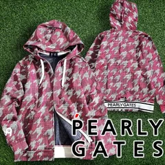 PEARLY GATES パーリーゲイツ ゴルフ 日本製 モノフィラエアクッション フルジップ フーディ パーカー ジャケット ゴルフウェア レディース 055-2262902 定価3.5万 ピンク ブラック ホワイト ▲039▼50214w01