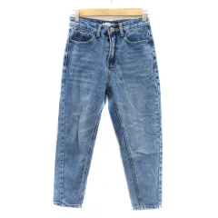 クラシカルエルフ CLASSICAL ELF デニムパンツ ジーンズ テーパードパンツ アンクル丈 ウォッシュ加工 S ライトブルー /YK53