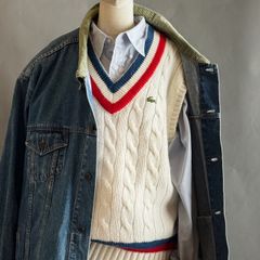 ラコステ IZOD Vネックカーティガン ヴィンテージ 古着通販 サイト | IDENTITY official web store (アイデ