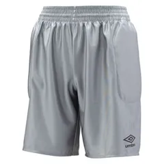 umbro アンブロ ジュニア GKハーフパンツ シルバー 140 UAS6700GJP SLV | スポーツ スポーツ用品 運動 服 衣類 ウエア ボトムス パンツ 半ズボン 軽量 耐久性 サテン 機能性 ブランド 快適 素材 人気 おすすめ サッカー フッ