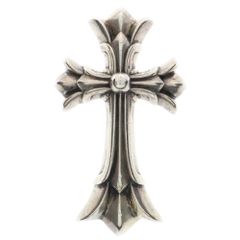 CHROME HEARTS (クロムハーツ) DBL CH CRS LG ラージ ダブルCHクロスペンダントトップ シルバー BCA246