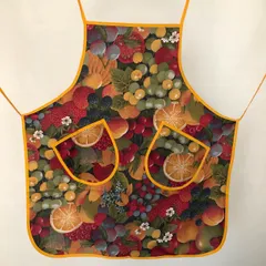 [フランス直輸入]  エプロン・フルーツ　南仏プロヴァンンス直輸入　コットン100%