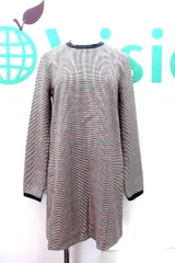 【175920】ZARA ザラ  Trafaluc collection グレンチェック バックファスナー 長袖ワンピース  M