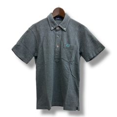 FRED PERRY フレッドペリー 半袖ボタンダウンシャツ ポロシャツ ポケット付き ゴルフ トップス 紳士 爽やか グレー サイズS メンズ 夏 recollect有明ガーデン店 37 B9295