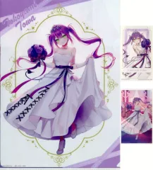 【中古】グッズセット 常闇トワ クリアファイル＆ステッカー 「一番くじ ホロライブ ～Wedding Dress Style～」 クリアファイル＆ステッカー賞