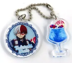 【中古】キーホルダー 轟焦凍 2連チャーム 「僕のヒーローアカデミア 雄英高校オープンスクール 作れ!クリームソーダ」 A賞