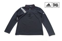 [9 월말 한정 세일] [중고] 아디다스 adidas 골프 재단사 메이드 골프 긴 소매 폴로 셔츠 재단사 메이드 골프 긴 소매 폴로 셔츠 여성 골프 웨어 L