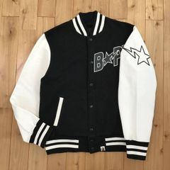 BAPE STA LOGO スウェット スタジャン Sサイズ a bathing ape star sweat varsity jacket エイプ ベイプ アベイシングエイプ NIGO